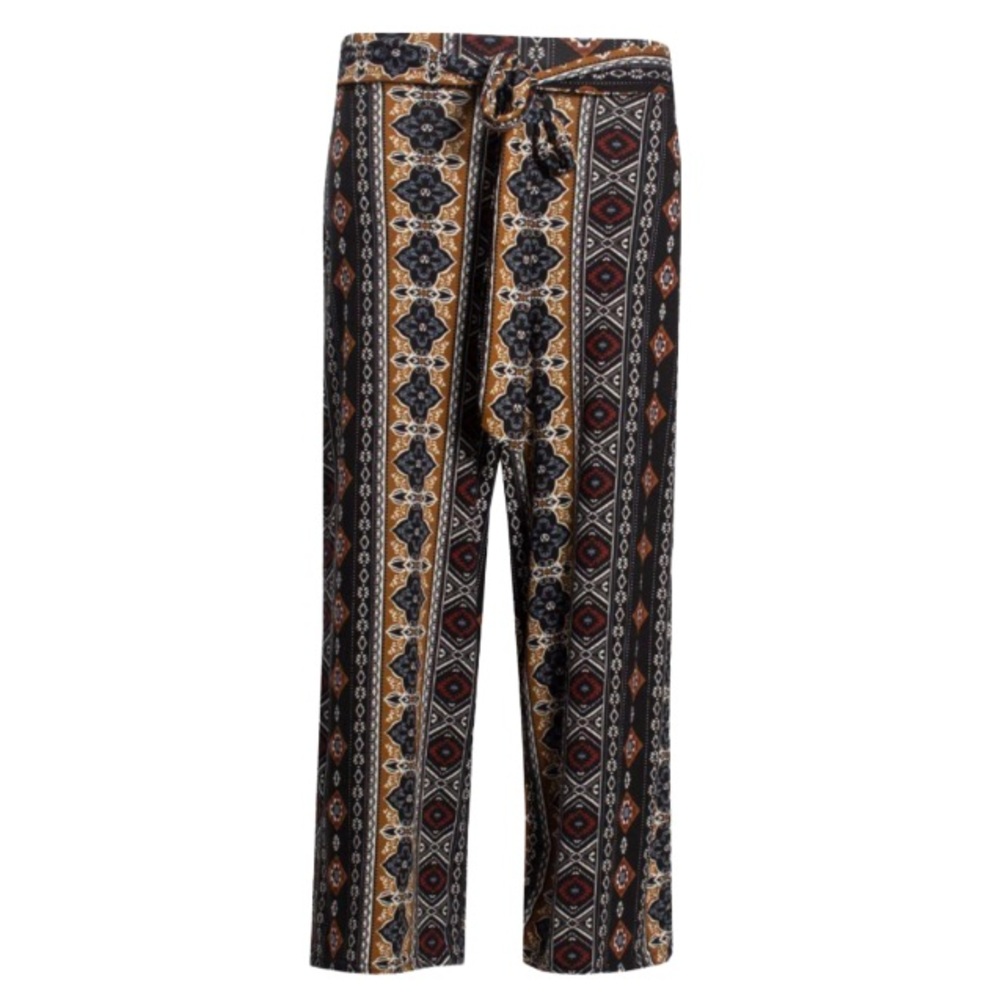 2/$25 Magazine Tied Waist Culotte Pants